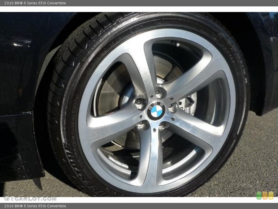 2010 BMW 6 Series 650i Convertible Wheel and Tire Photo #42361269