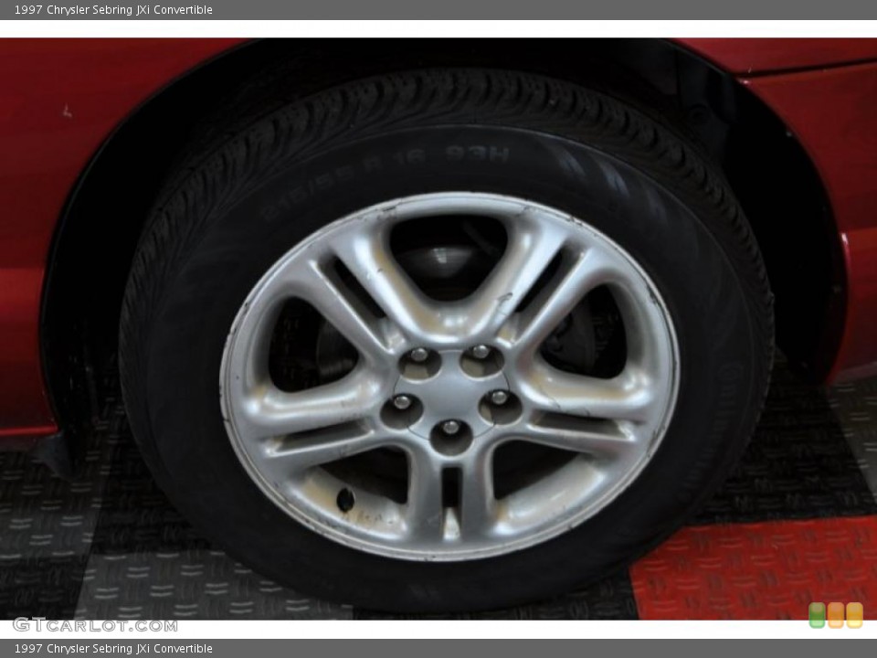 1997 Chrysler Sebring JXi Convertible Wheel and Tire Photo #42365476