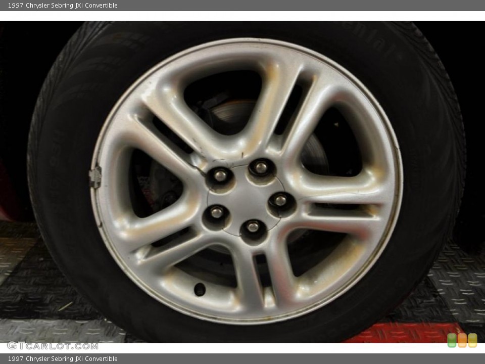 1997 Chrysler Sebring JXi Convertible Wheel and Tire Photo #42365520