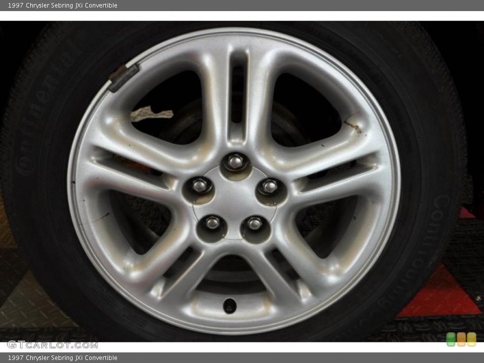 1997 Chrysler Sebring JXi Convertible Wheel and Tire Photo #42365552