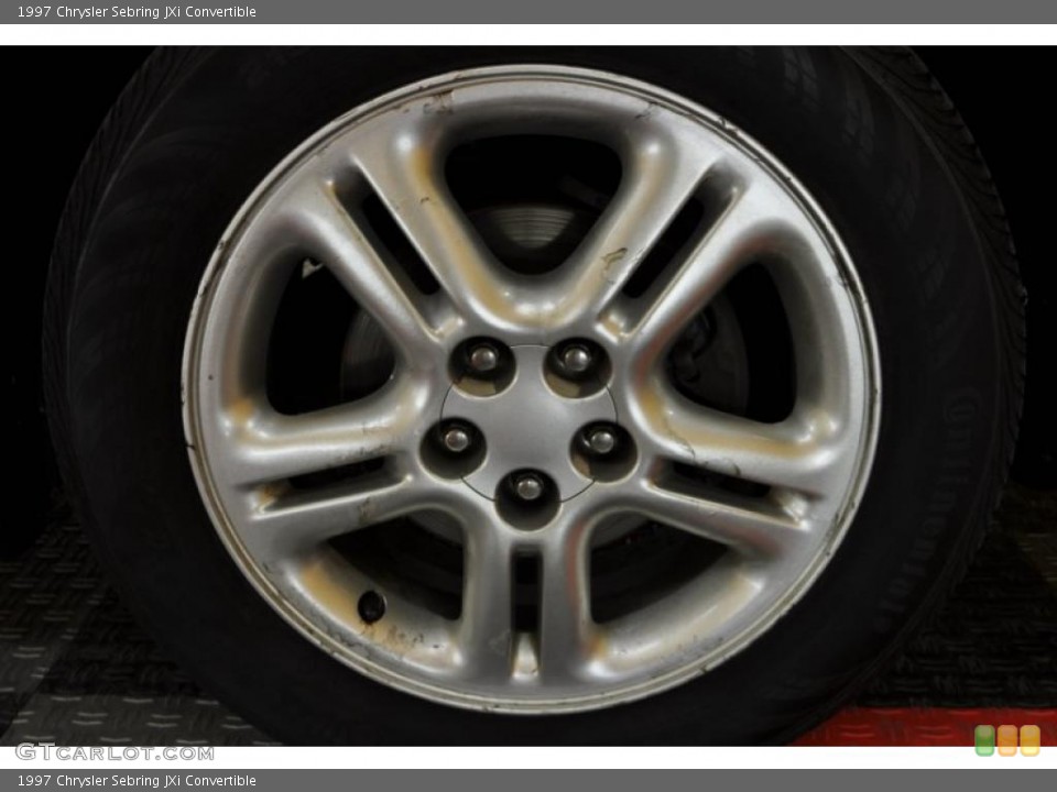 1997 Chrysler Sebring JXi Convertible Wheel and Tire Photo #42365564