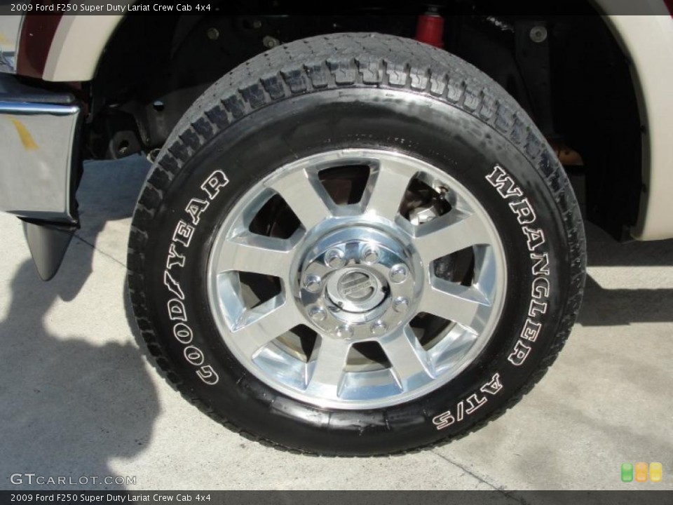 2009 Ford F250 Super Duty Lariat Crew Cab 4x4 Wheel and Tire Photo #42376123