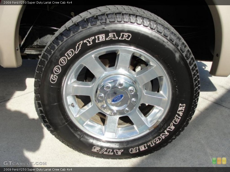 2009 Ford F250 Super Duty Lariat Crew Cab 4x4 Wheel and Tire Photo #42376131