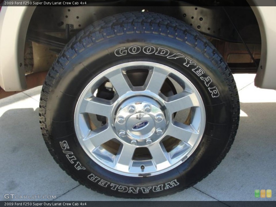 2009 Ford F250 Super Duty Lariat Crew Cab 4x4 Wheel and Tire Photo #42376139