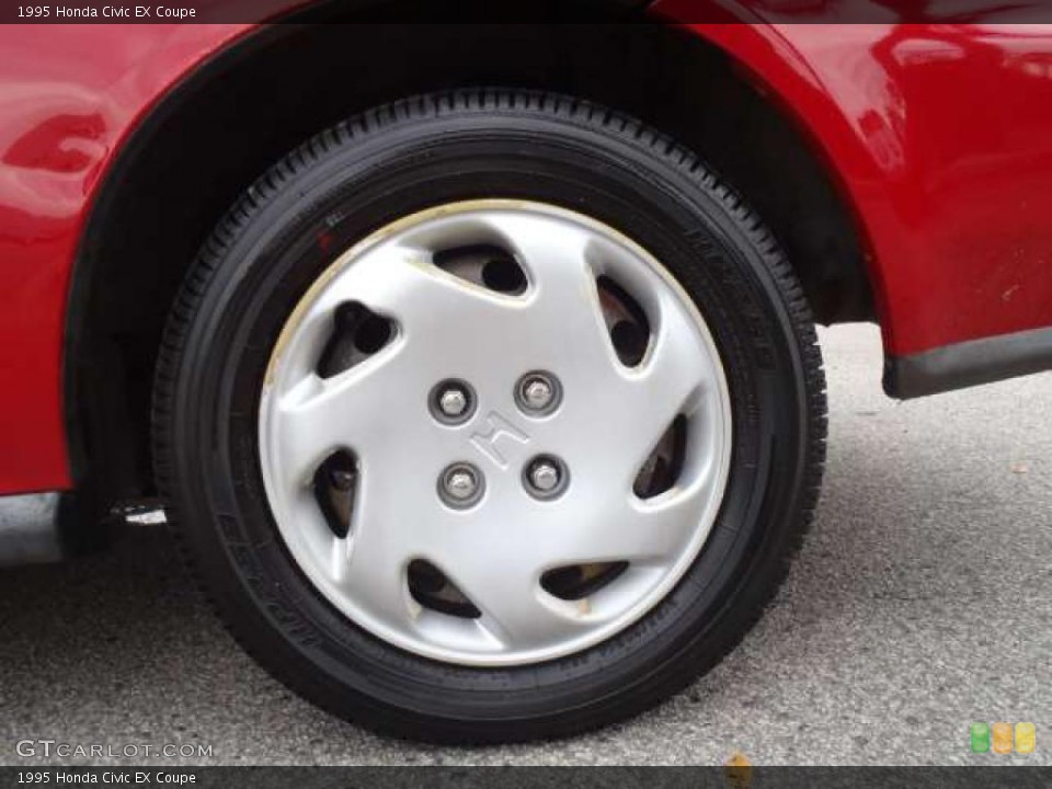 1995 Honda Civic EX Coupe Wheel and Tire Photo #42380487
