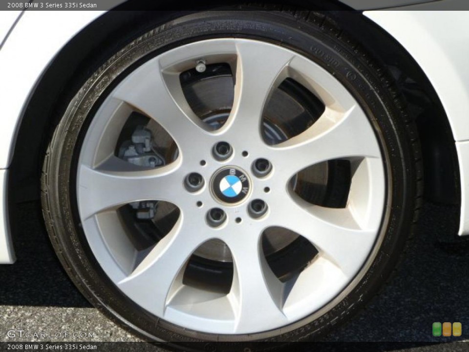 2008 BMW 3 Series 335i Sedan Wheel and Tire Photo #42384663