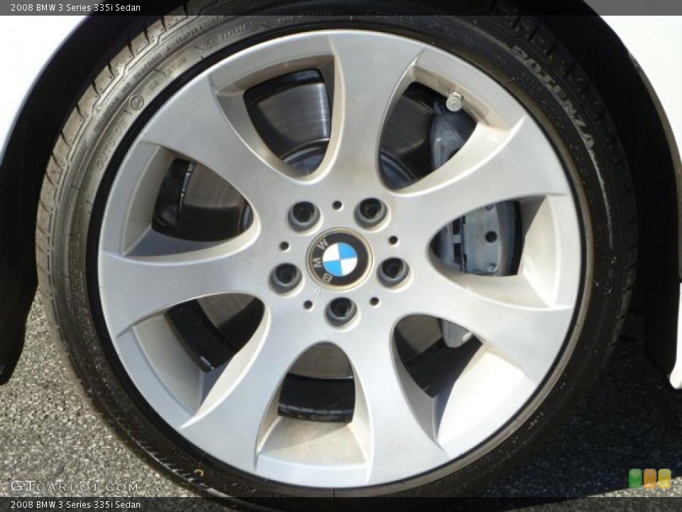 2008 BMW 3 Series 335i Sedan Wheel and Tire Photo #42384675
