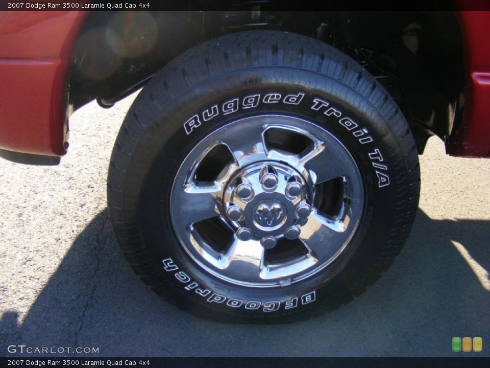 2007 Dodge Ram 3500 Laramie Quad Cab 4x4 Wheel and Tire Photo #42384883