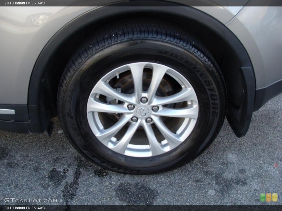2010 Infiniti FX 35 AWD Wheel and Tire Photo #42385116