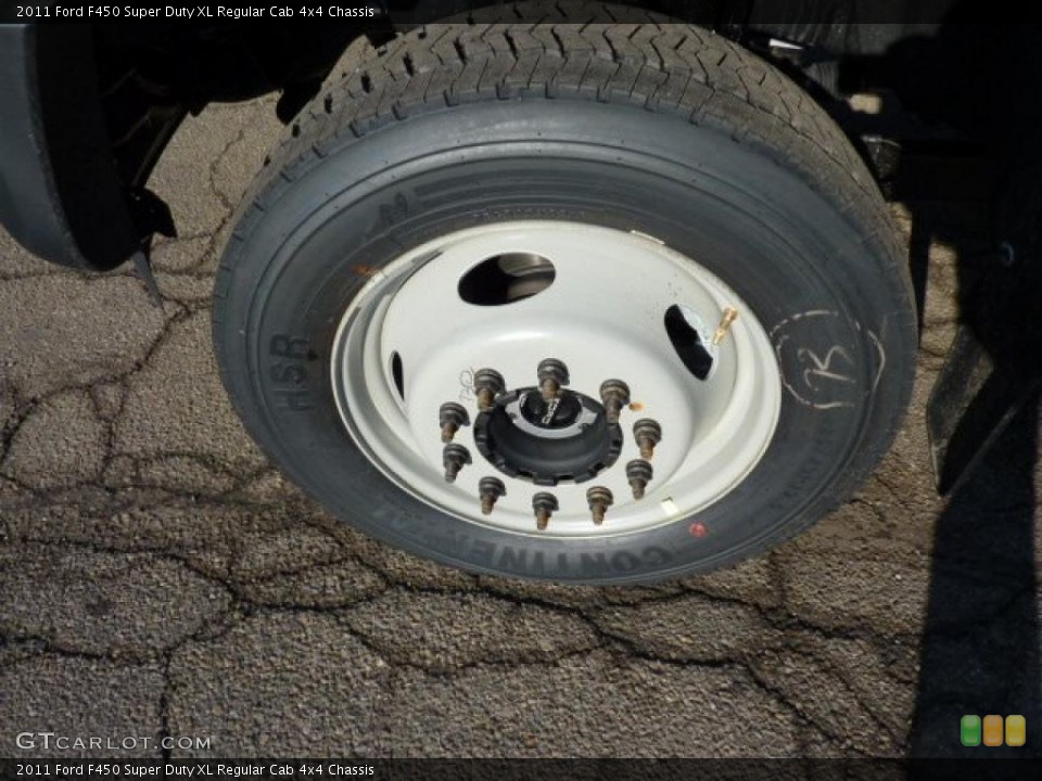 2011 Ford F450 Super Duty XL Regular Cab 4x4 Chassis Wheel and Tire Photo #42386351