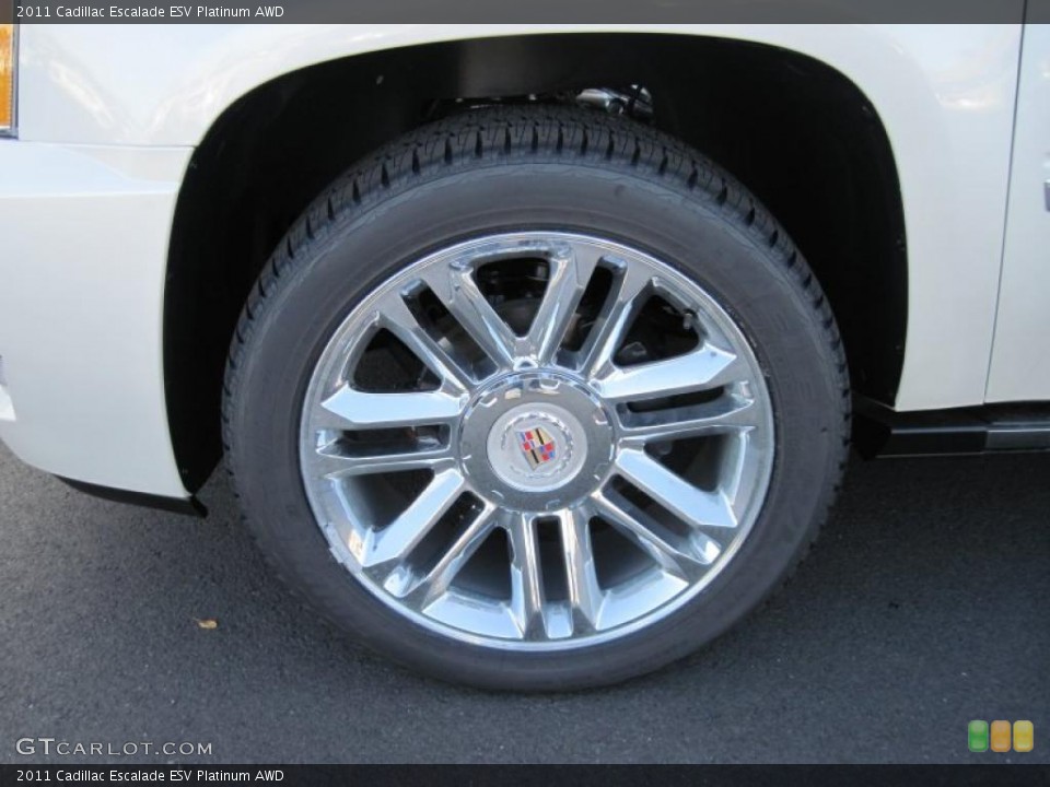 2011 Cadillac Escalade ESV Platinum AWD Wheel and Tire Photo #42388707