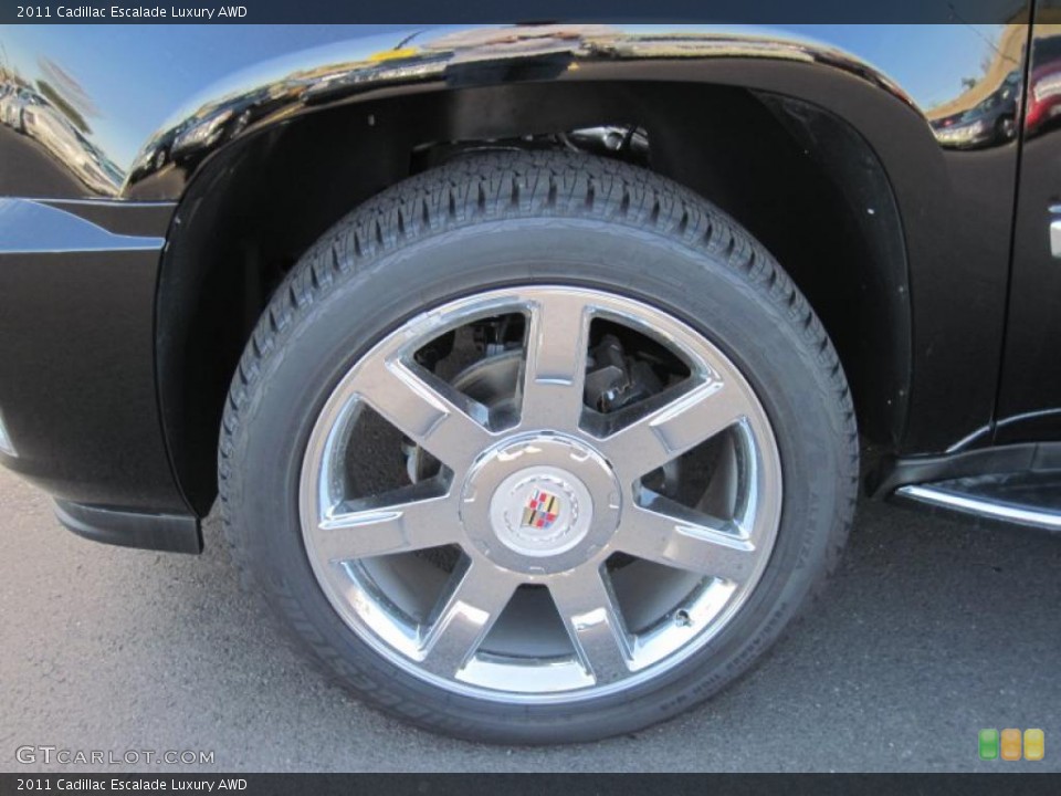 2011 Cadillac Escalade Luxury AWD Wheel and Tire Photo #42389155