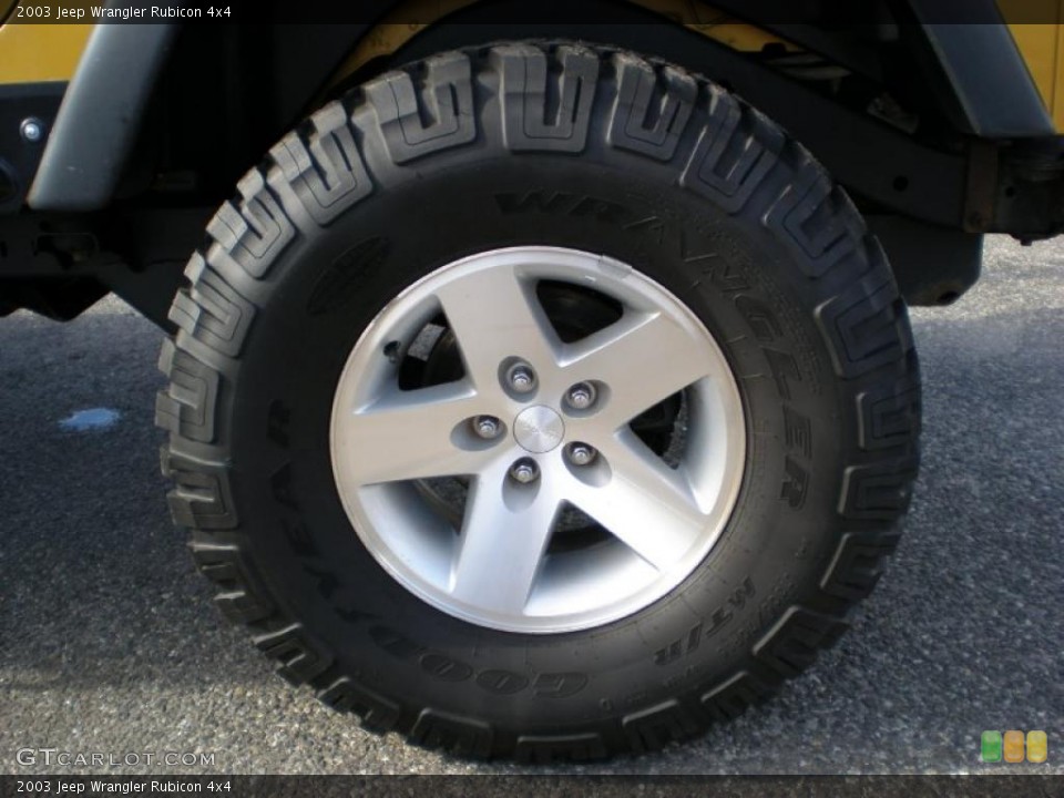 2003 Jeep Wrangler Rubicon 4x4 Wheel and Tire Photo #42400241
