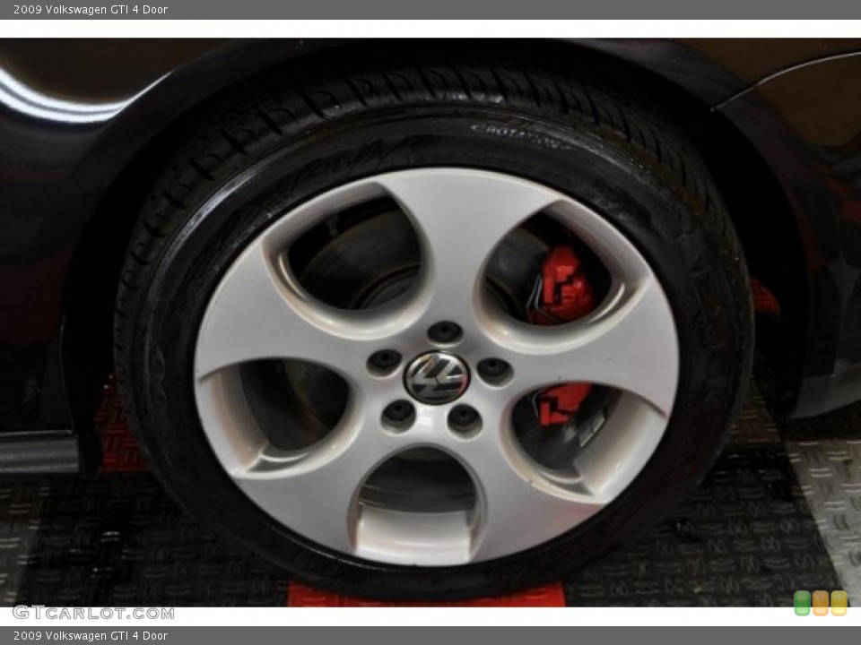 2009 Volkswagen GTI 4 Door Wheel and Tire Photo #42407375