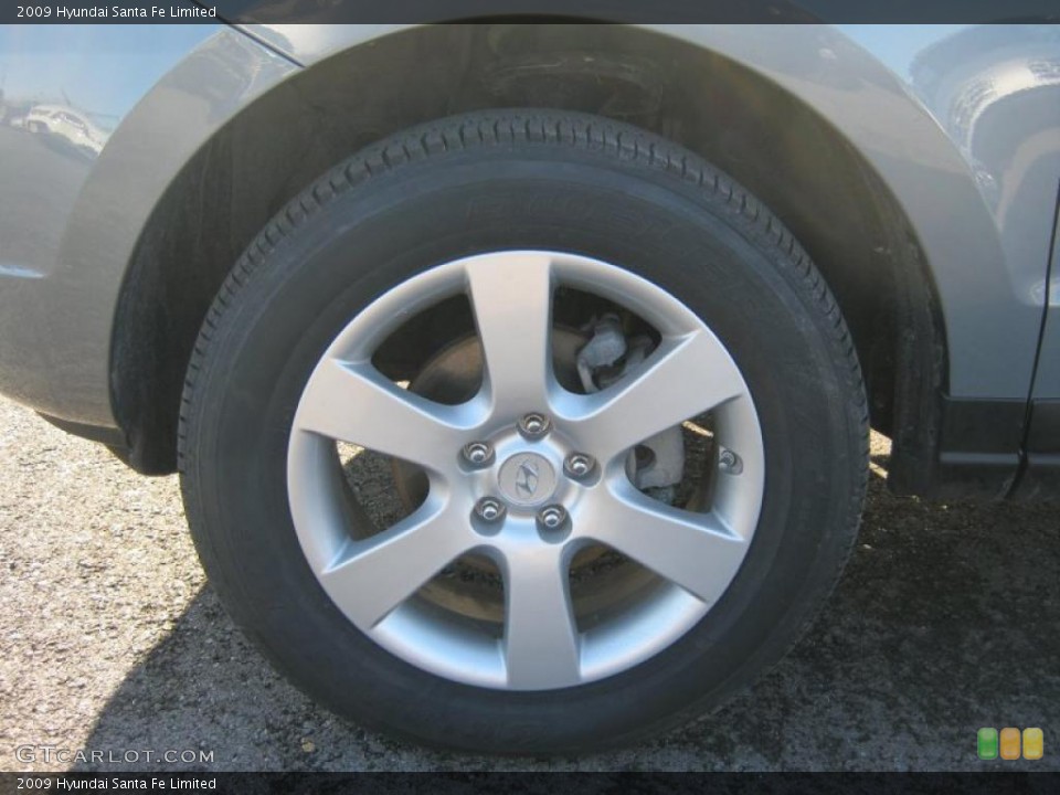 2009 Hyundai Santa Fe Limited Wheel and Tire Photo #42411216