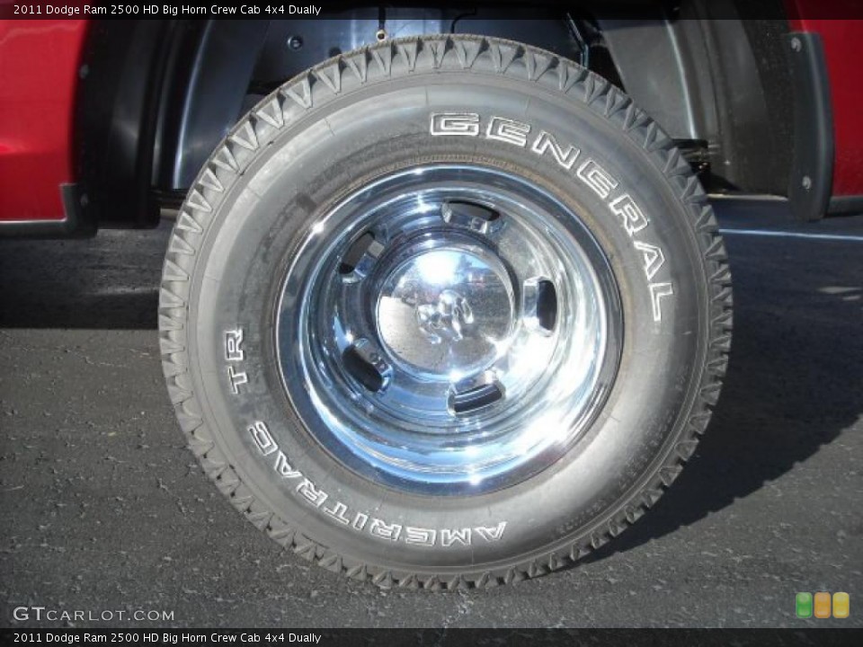 2011 Dodge Ram 2500 HD Big Horn Crew Cab 4x4 Dually Wheel and Tire Photo #42412944