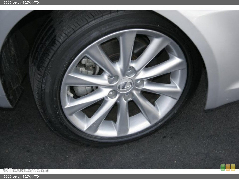 2010 Lexus IS 250 AWD Wheel and Tire Photo #42425456