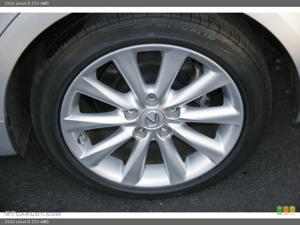 2010 Lexus IS 250 AWD Wheel and Tire Photo #42425488