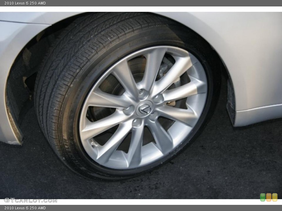 2010 Lexus IS 250 AWD Wheel and Tire Photo #42425504