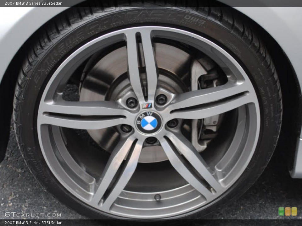 2007 BMW 3 Series 335i Sedan Wheel and Tire Photo #42431312