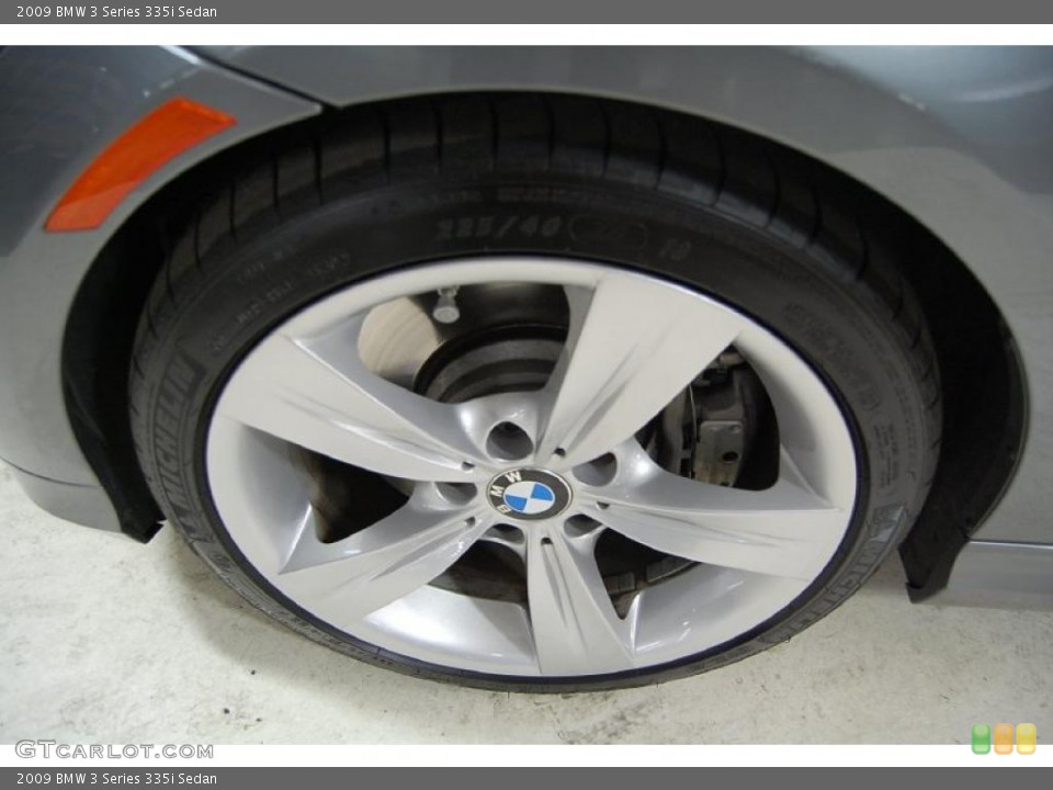 2009 BMW 3 Series 335i Sedan Wheel and Tire Photo #42448571