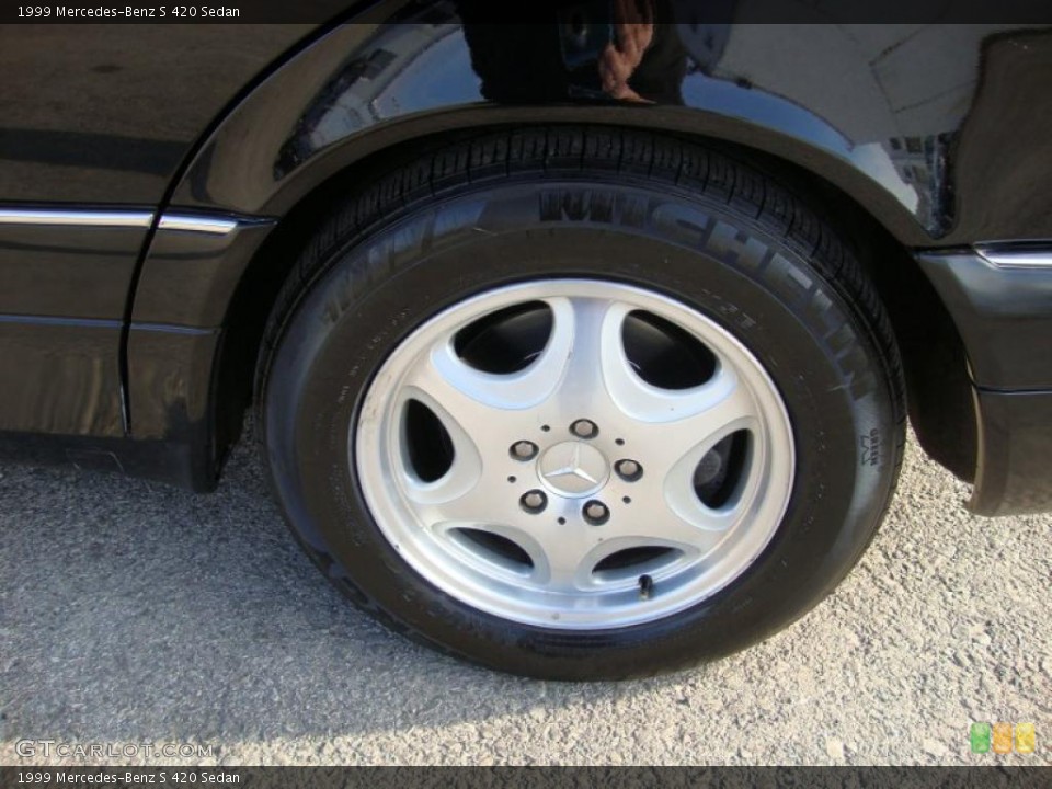 1999 Mercedes-Benz S 420 Sedan Wheel and Tire Photo #42456107