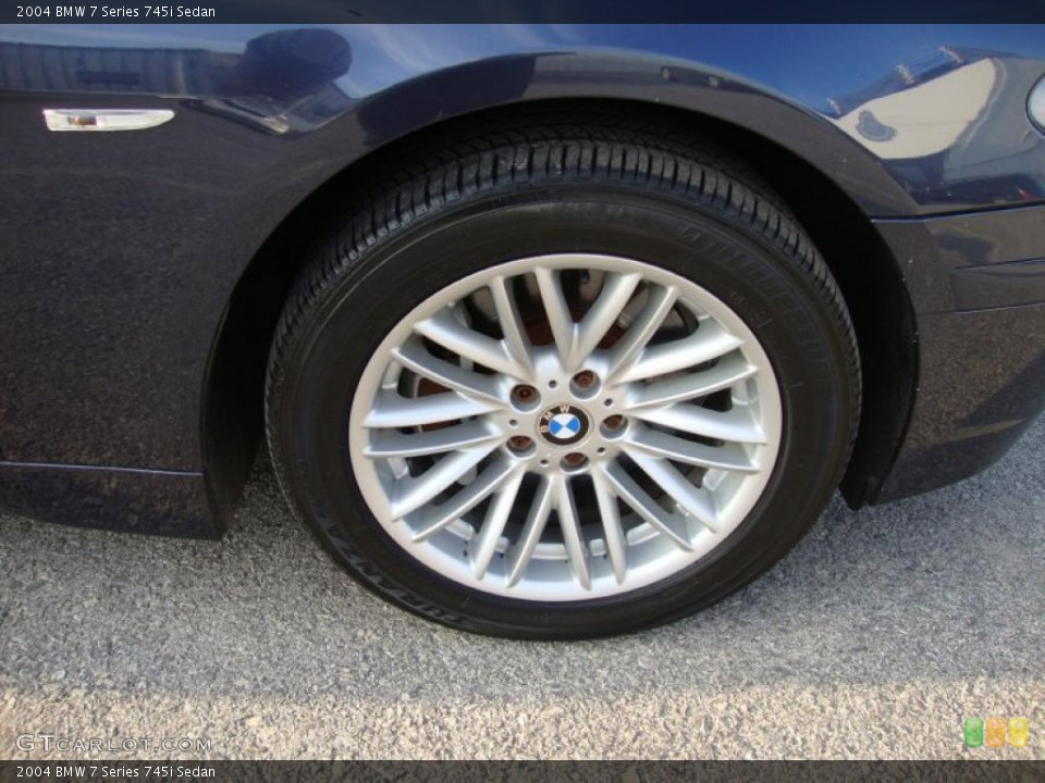 2004 BMW 7 Series 745i Sedan Wheel and Tire Photo #42457559