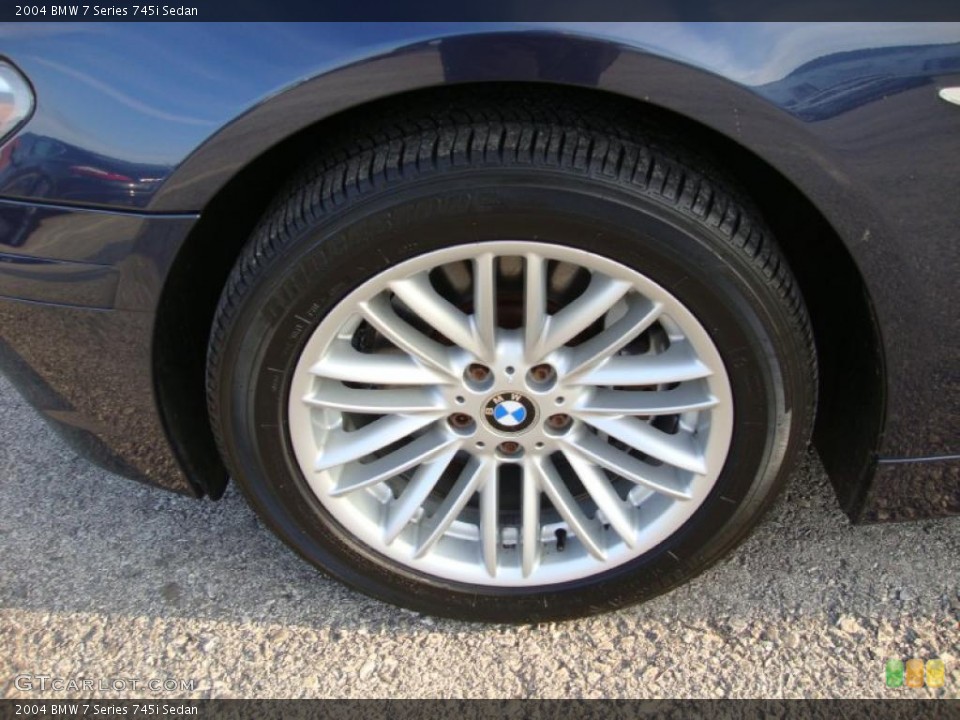 2004 BMW 7 Series 745i Sedan Wheel and Tire Photo #42457659