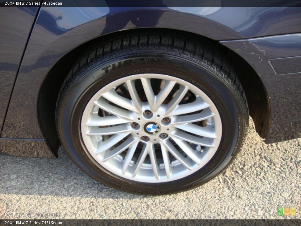 2004 BMW 7 Series 745i Sedan Wheel and Tire Photo #42457683