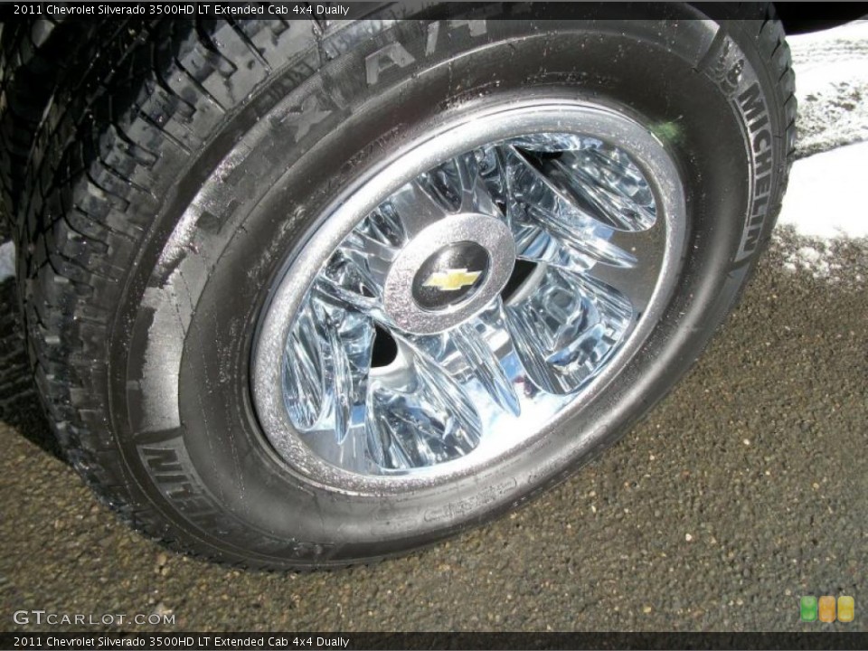 2011 Chevrolet Silverado 3500HD LT Extended Cab 4x4 Dually Wheel and Tire Photo #42474664