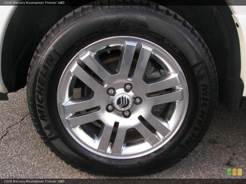 2008 Mercury Mountaineer Premier AWD Wheel and Tire Photo #42475220