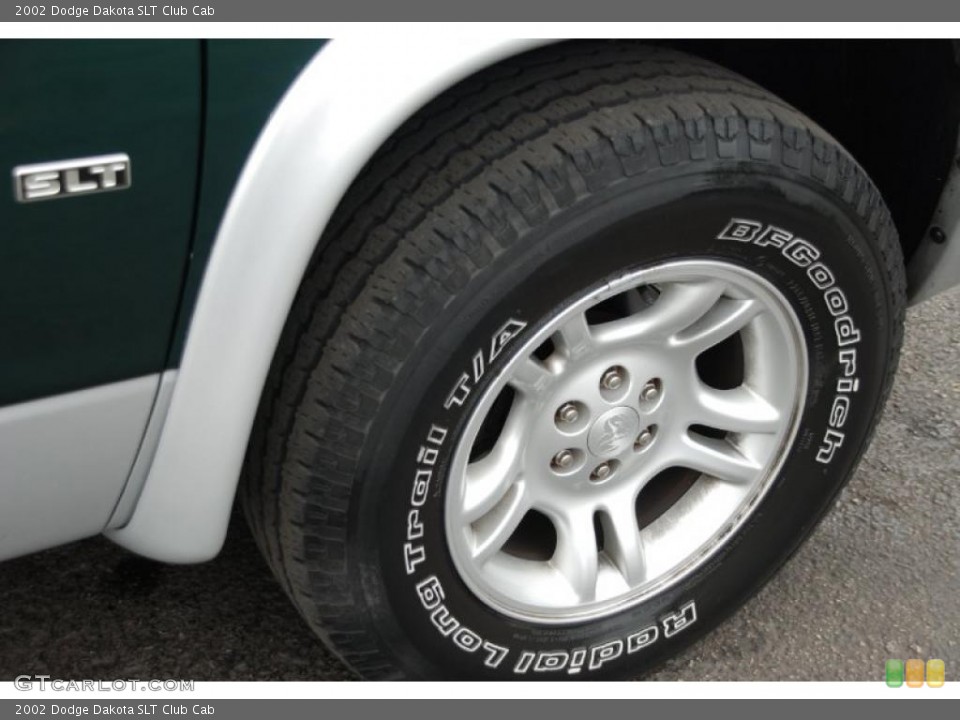 2002 Dodge Dakota SLT Club Cab Wheel and Tire Photo #42476628