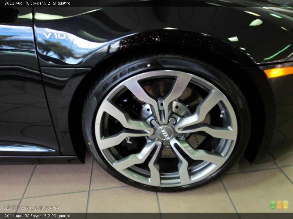 2011 Audi R8 Spyder 5.2 FSI quattro Wheel and Tire Photo #42511463