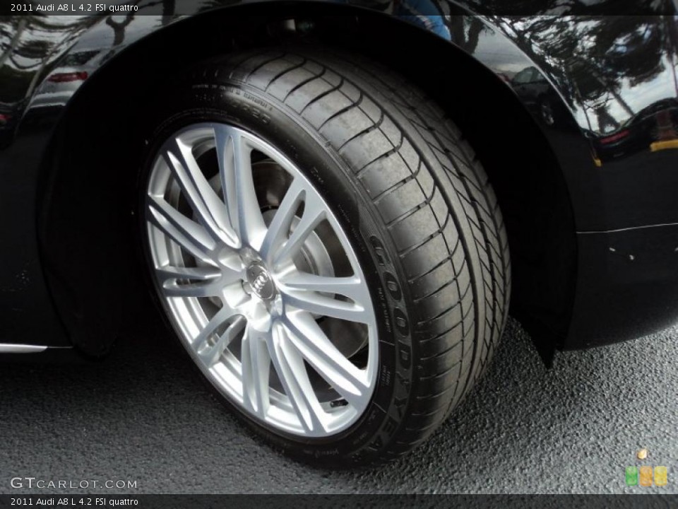 2011 Audi A8 L 4.2 FSI quattro Wheel and Tire Photo #42512283
