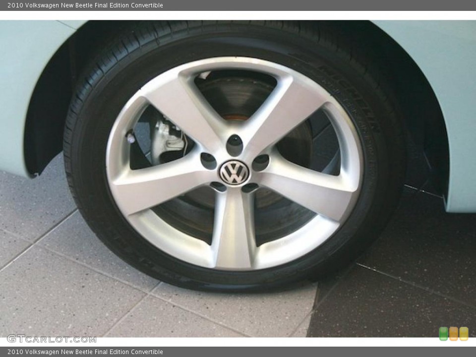 2010 Volkswagen New Beetle Final Edition Convertible Wheel and Tire Photo #42514595