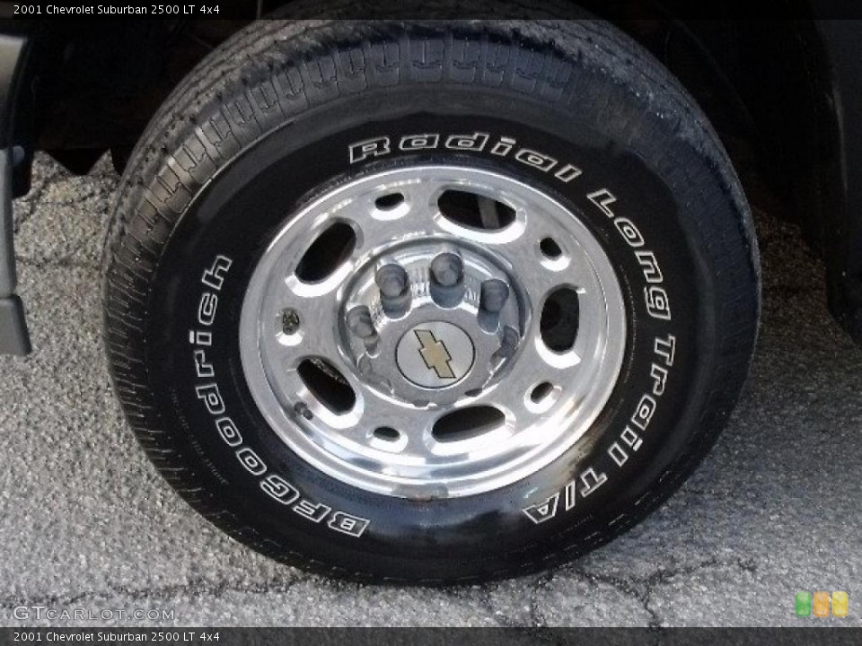 2001 Chevrolet Suburban 2500 LT 4x4 Wheel and Tire Photo #42543205