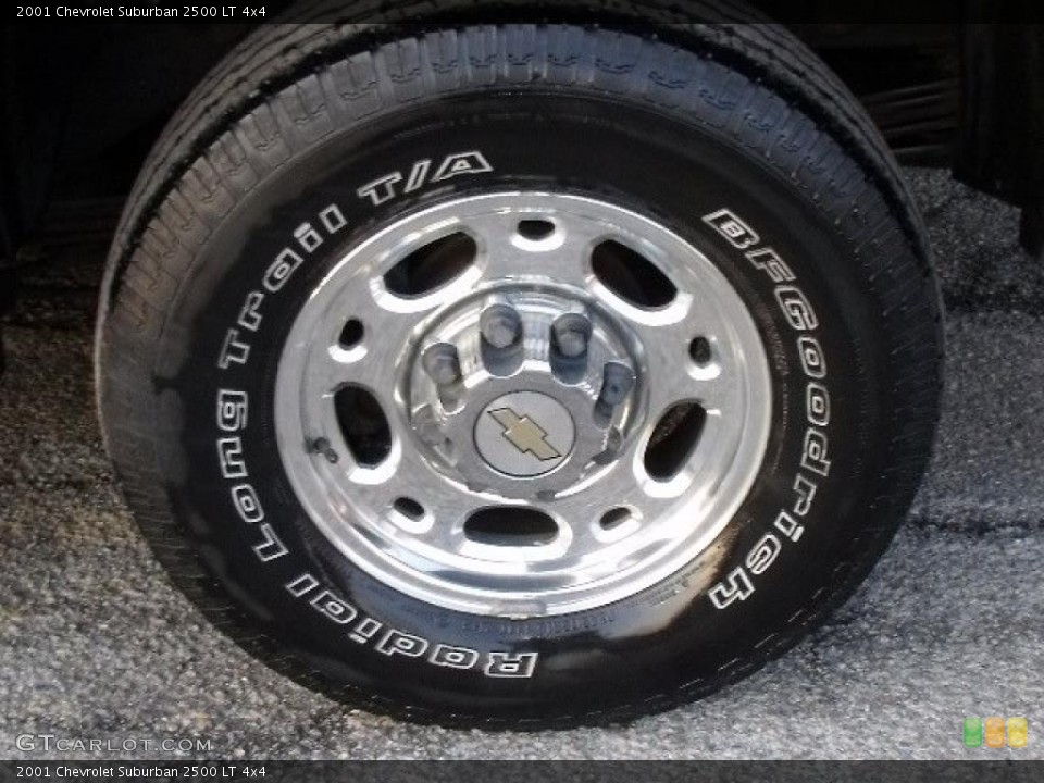 2001 Chevrolet Suburban 2500 LT 4x4 Wheel and Tire Photo #42543221