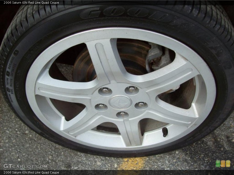 2006 Saturn ION Red Line Quad Coupe Wheel and Tire Photo #42583018