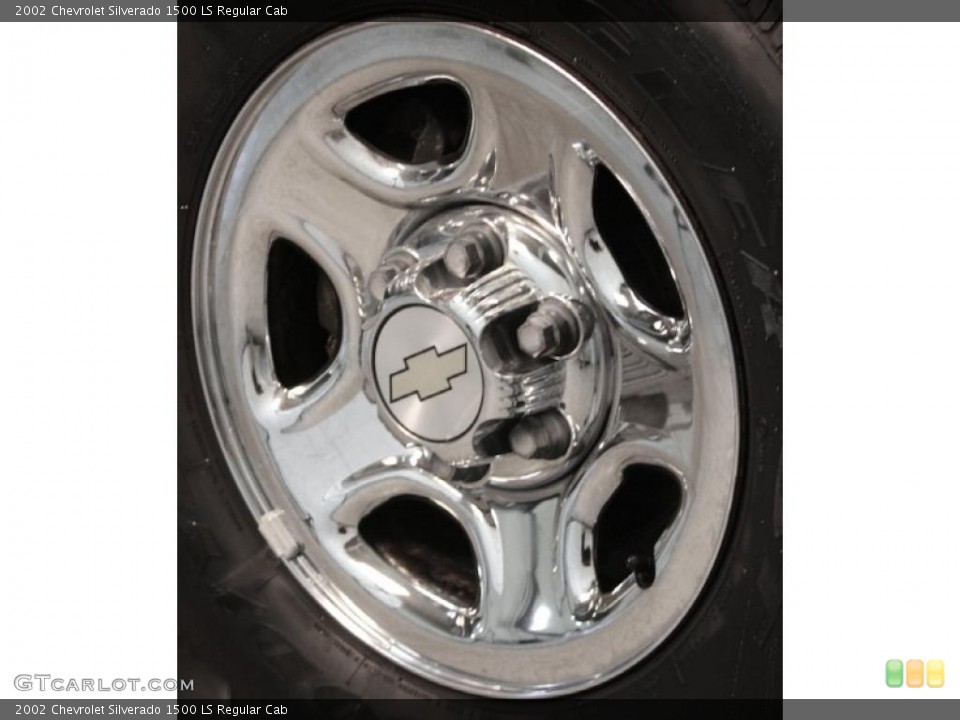 2002 Chevrolet Silverado 1500 LS Regular Cab Wheel and Tire Photo #42595580