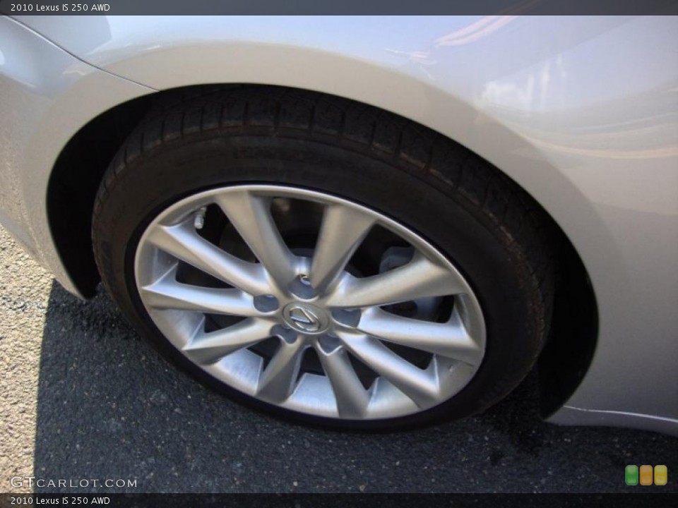 2010 Lexus IS 250 AWD Wheel and Tire Photo #42595816