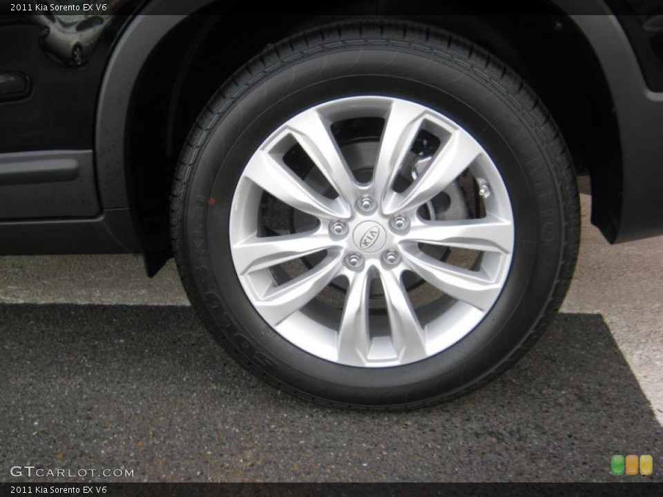 2011 Kia Sorento EX V6 Wheel and Tire Photo #42616516