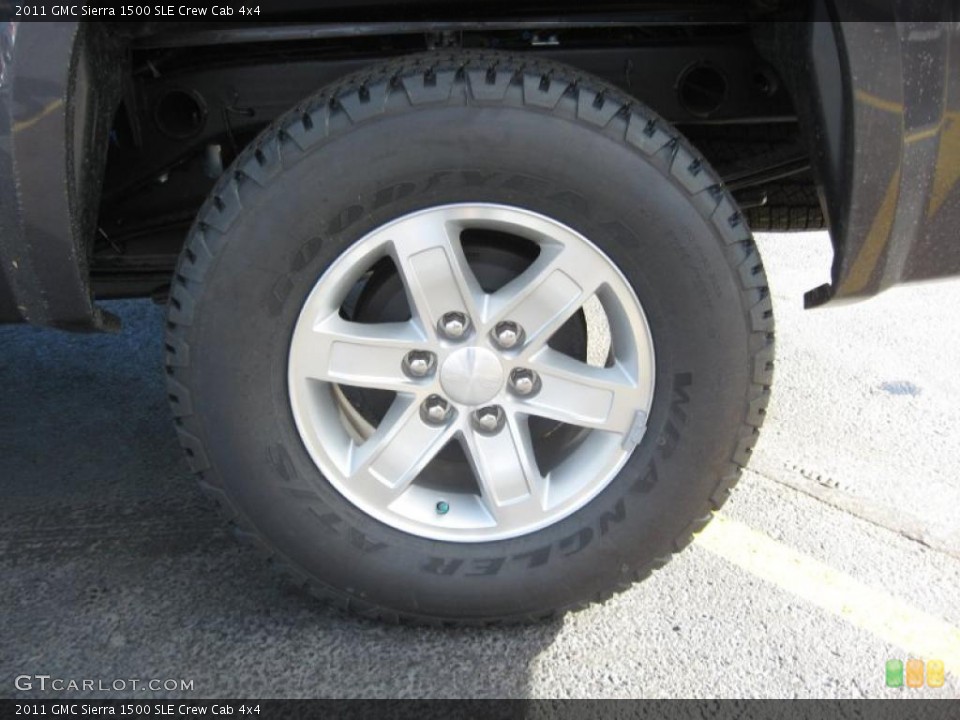 2011 GMC Sierra 1500 SLE Crew Cab 4x4 Wheel and Tire Photo #42627744