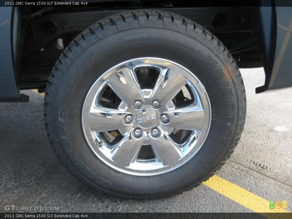 2011 GMC Sierra 1500 SLT Extended Cab 4x4 Wheel and Tire Photo #42630476