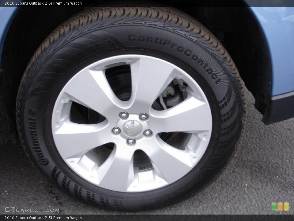 2010 Subaru Outback 2.5i Premium Wagon Wheel and Tire Photo #42630532