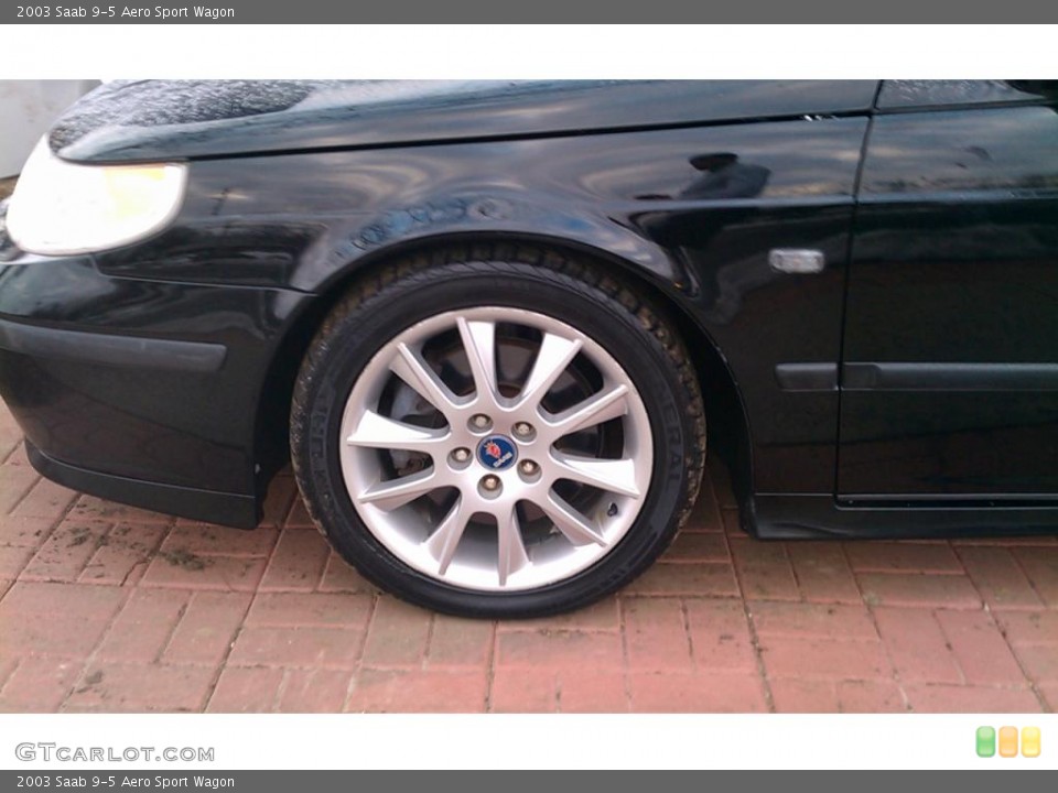 2003 Saab 9-5 Aero Sport Wagon Wheel and Tire Photo #42632168