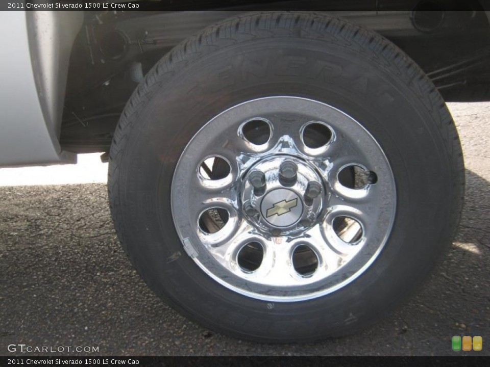 2011 Chevrolet Silverado 1500 LS Crew Cab Wheel and Tire Photo #42640916