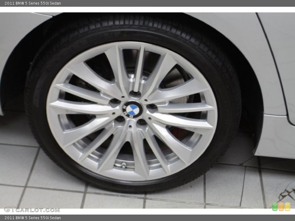 2011 BMW 5 Series 550i Sedan Wheel and Tire Photo #42644232