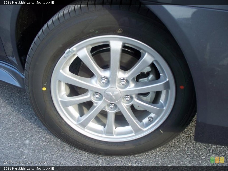 2011 Mitsubishi Lancer Sportback ES Wheel and Tire Photo #42647128