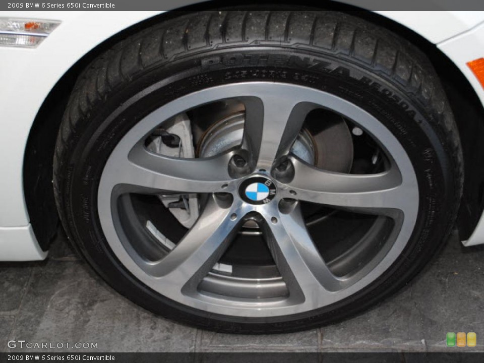 2009 BMW 6 Series 650i Convertible Wheel and Tire Photo #42674094