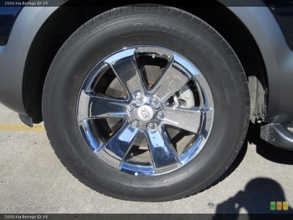 2009 Kia Borrego EX V6 Wheel and Tire Photo #42688251